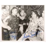 A signed photograph by Frank Sinatra and Ernest Borgnine from the 1953 film 'From Here To Eternity'