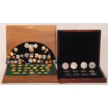 A cased set of The South African Stamp Heritage Collection comprising twenty five silver gilt stamp