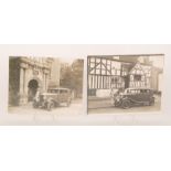 Two early 1930s full plate promotional photographs of a Bean light commercial motor vehicles one by