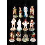 A set of twelve Royal Doulton Lord of the Rings Middle Earth figurines comprising Gandalf HN2911,