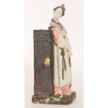 A later 20th Century Japanese figure of a lady dressed in robes,