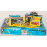 A German Carrera 65500 car racing set with vehicles,