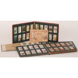 Five albums of cigarette cards to include Wills full and part sets, loose cards,