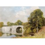 SAMUEL GEOFFREY JENNINGS (1927-2013) - 'The Bridge at Blenheim', pastel drawing, signed,