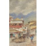 HANS NOWACK (1866-1918) - 'Madeira', watercolour, signed and dated '94, framed,