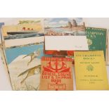 Three shipping guide books for Southampton docks dated 1938 and 1945 together with a collection of