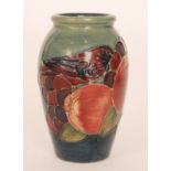 A Moorcroft Pottery vase of ovoid form decorated in the Finches pattern designed by Sally Tuffin,