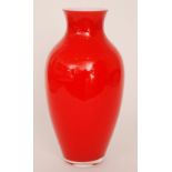 A contemporary Italian Murano glass vase by C.