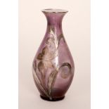 Unknown - A late 19th Century Continental amethyst glass vase, possibly Bohemian,