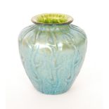 Loetz - A small early 20th Century vase of shouldered ovoid form with flattened collar neck,