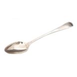 A Scottish provincial silver Old English pattern table spoon with engraved initials TAGW to