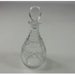 A rare large early 19th Century cutglass Magnum Decanter, with original lozenger stopper, approx.