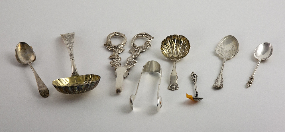 An early George III English silver Berry Spoon, with gilded bowl,