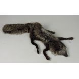 A good quality silver fox fur Stole, by Southern Furs, Dublin.