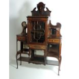 An attractive late Victorian figured rosewood Side Cabinet,