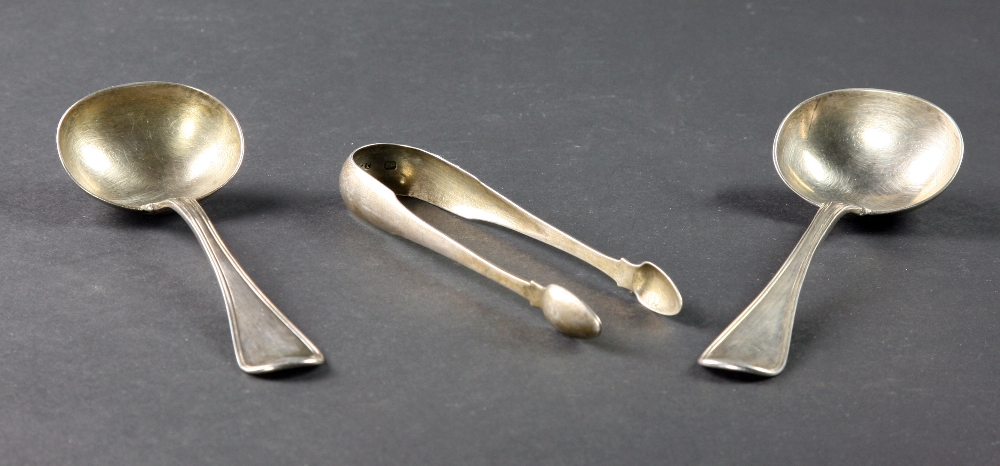 A pair of early Victorian English silver Sauce Ladles, by Elizabeth Eaton, London c.