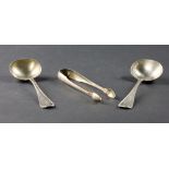 A pair of early Victorian English silver Sauce Ladles, by Elizabeth Eaton, London c.