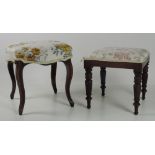 A good Victorian period walnut Dressing Stool,