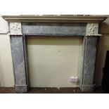 An important George III Irish marble Fireplace, c.