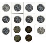 Coins: A group of 10 Victorian Silver Crowns, 1893 (2), 1894 - 1899,