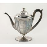 A good mid-George III English silver Coffee Pot, of urn shape,