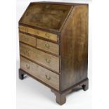 A very fine quality George III period inlaid mahogany Writing Bureau,