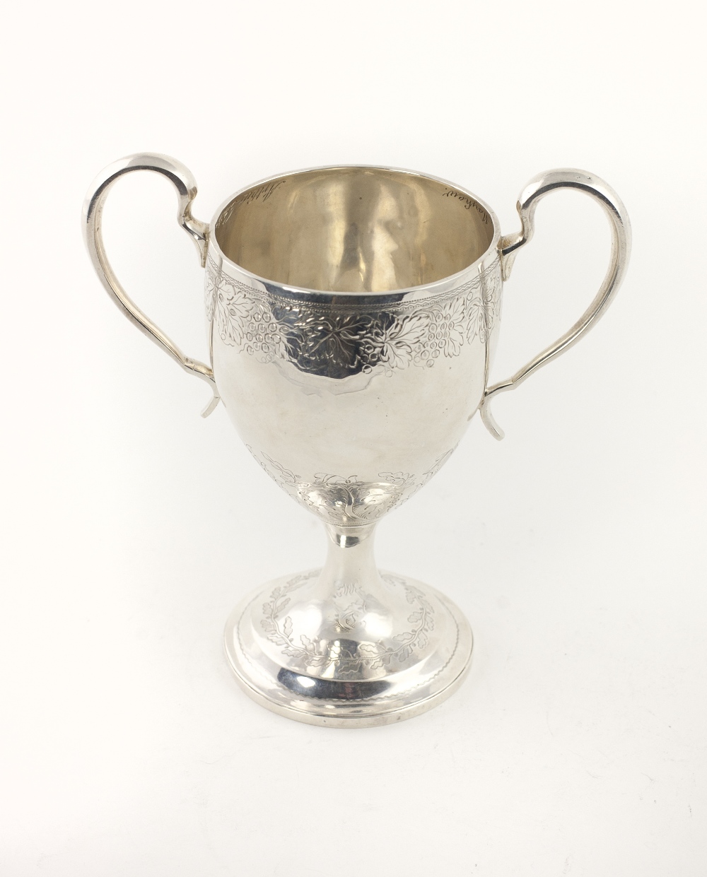 A good George III Irish silver two handled Loving Cup,