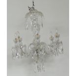 A fine pair of modern Waterford 6 branch cutglass Chandeliers, approx.