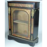 A 19th Century red Boulle Side Cabinet,