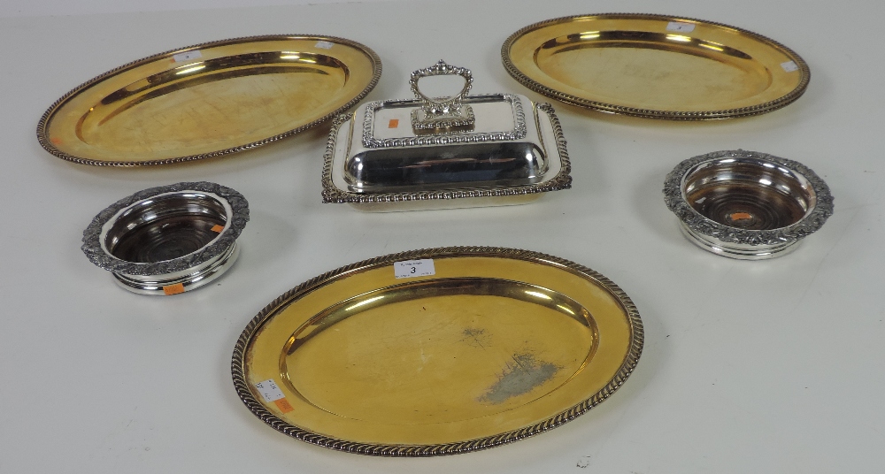 A good rectangular silver plated Victorian Vegetable Dish, Cover & Handle,