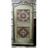 A pair of 19th Century Continental carved and painted Bedroom Doors & Frames,