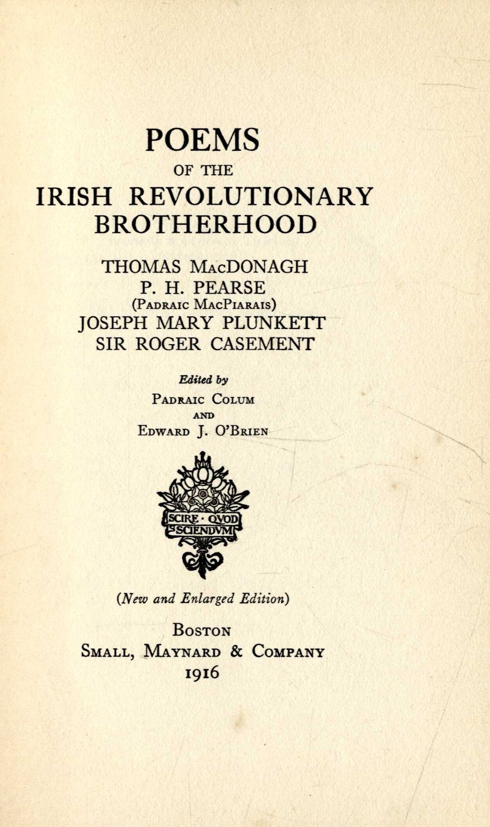 Republican Poetry: Colum (P.) & O'Brien (E.J.)ed.