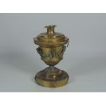 An unusual large gilded bronze Urn & Cover, in the Adams style,