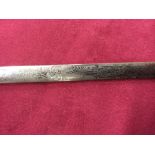 An important 19th Century Irish Dress small Sword, the engraved 31" two sided blade inscribed W.