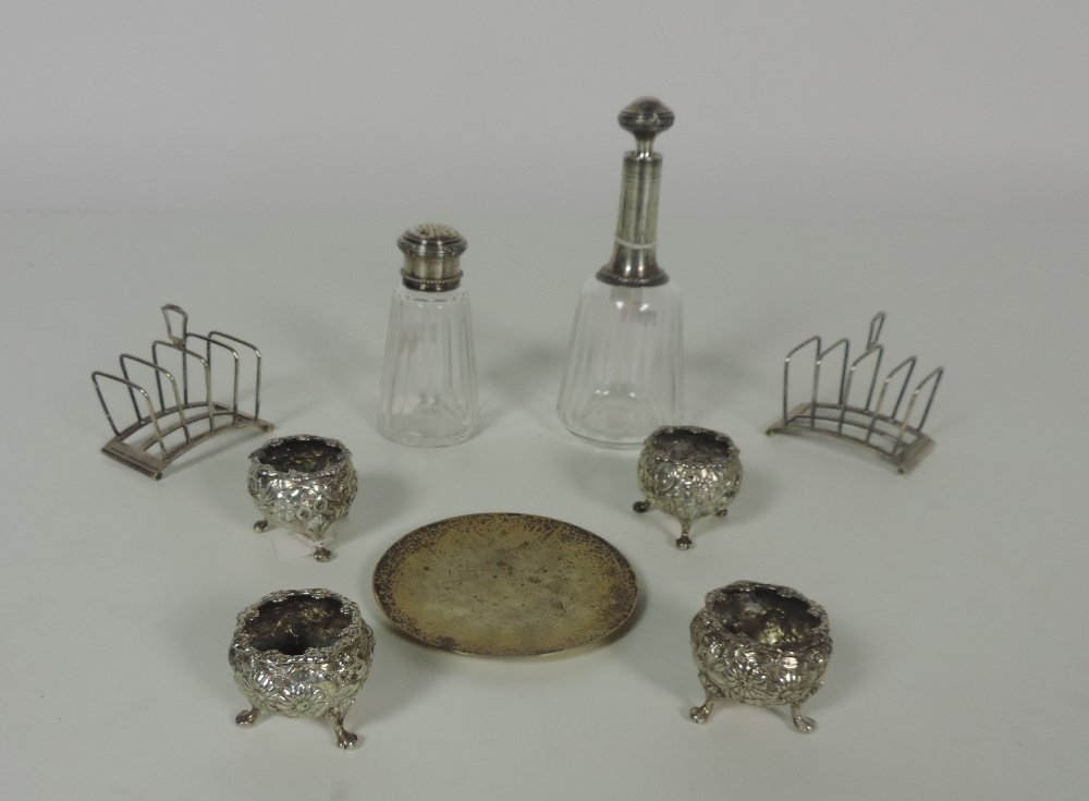 A pair of Birmingham silver Toast Racks,