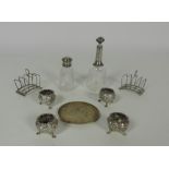 A pair of Birmingham silver Toast Racks,