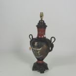 An attractive and unusual 19th Century bronze Urn, decorated in the Empire taste,