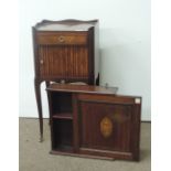 A good quality and attractive parquetry mahogany Bedside Table or Locker, in the French taste,