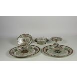 A small collection of 19th Century Masons Ironstone,