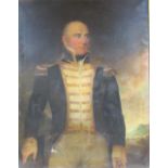 Attributed to George Clint "Vice Admiral, William Lukin Windham," three-quarter length portrait,