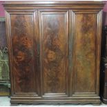 A good early Victorian figured mahogany Wardrobe,