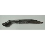 A rare and attractive heavy silver mounted Oriental Dagger,