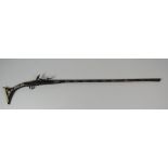 An exceptionally fine late 18th Century middle Eastern Miquelet Flintlock Rifle,