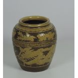 An attractive large glazed earthenware Plant Holder or Flower Pot,