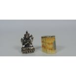 A 19th Century Chinese ivory horn Brush Pot,