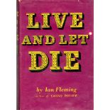 First Edition Fleming (Ian) Live and Let Die, (Cape, 1954), black cloth, gilt lettering to spine,