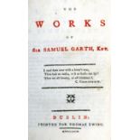Irish Printing: Garth (Sim Samuel) The Works of ... 12mo D. (Thos. Ewing) 1769. First Edn.