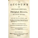 Murdoch (Patrick) An Account of Sir Isaac Newton's Philosophical Discoveries in Four books by Colin