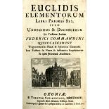 Euclid - Euclidis Elementorum Libri Priores Sex .. Ed. by F. Commandini..