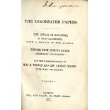 Leadbeater (Mary) The Leadbeater Papers, 2 vols. L. 1862. First Edn., orig. cloth.